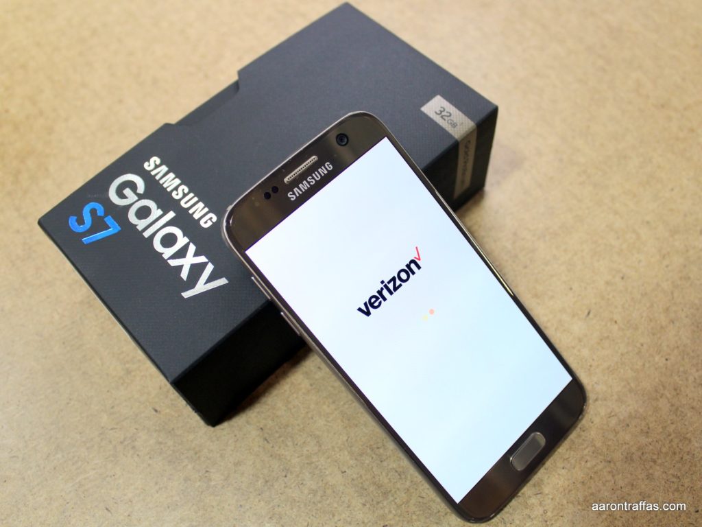 The Samsung Galaxy S7 on Verizon