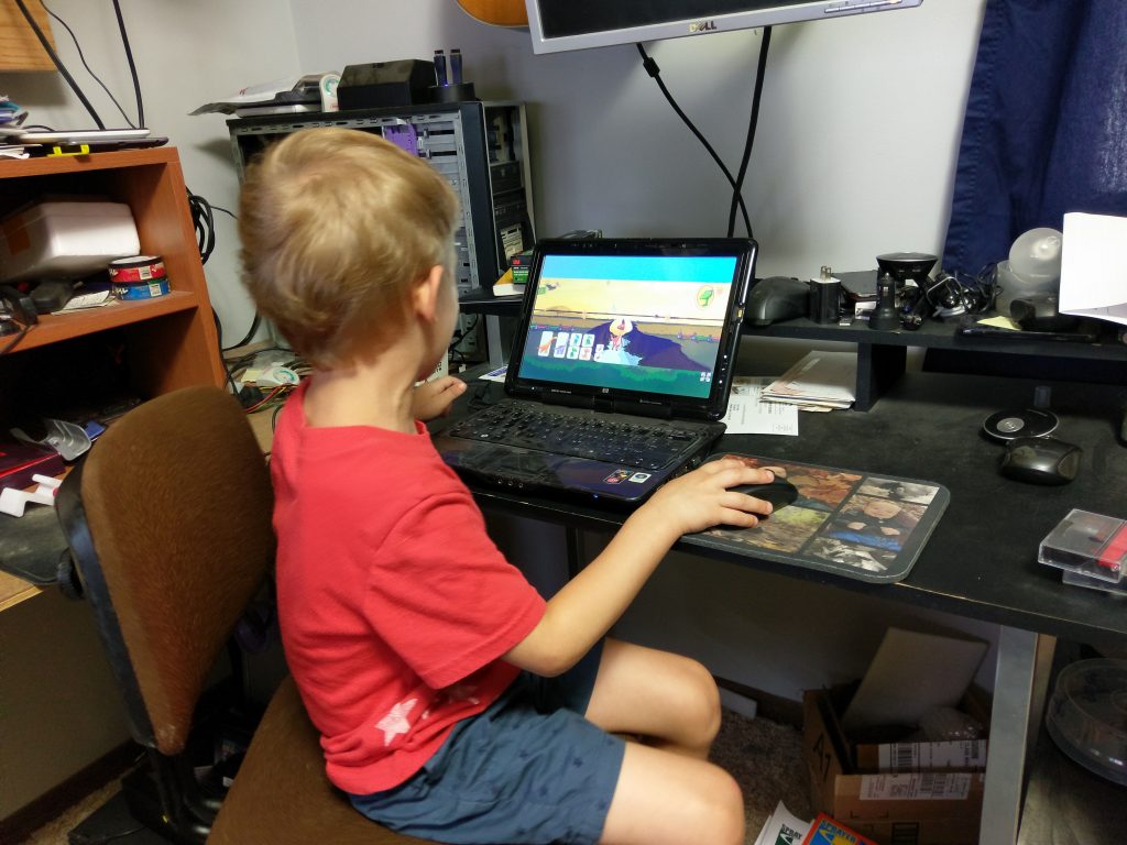 Nolan's first computer game