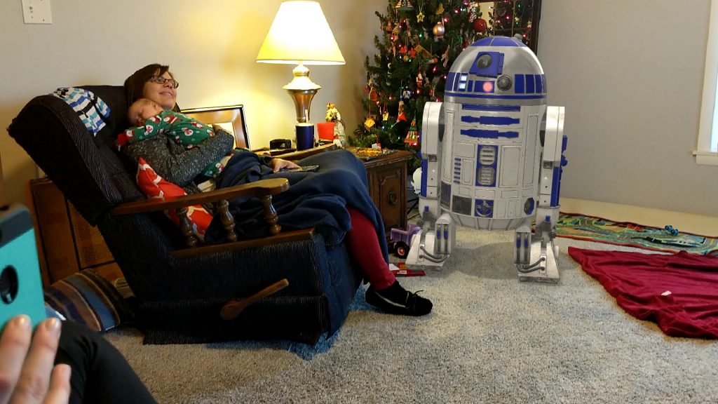 R2-D2 joined us for Christmas