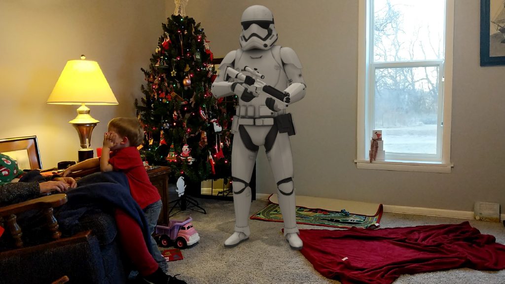 Kids had to hide from the Storm Trooper